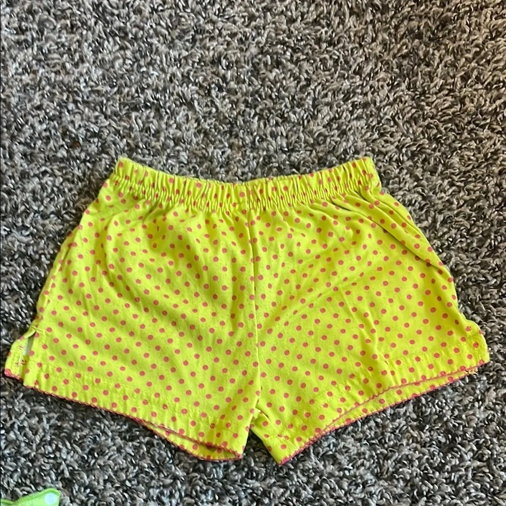 Carter's Girls Pajama Short Bottoms - Green, Yellow, Pink